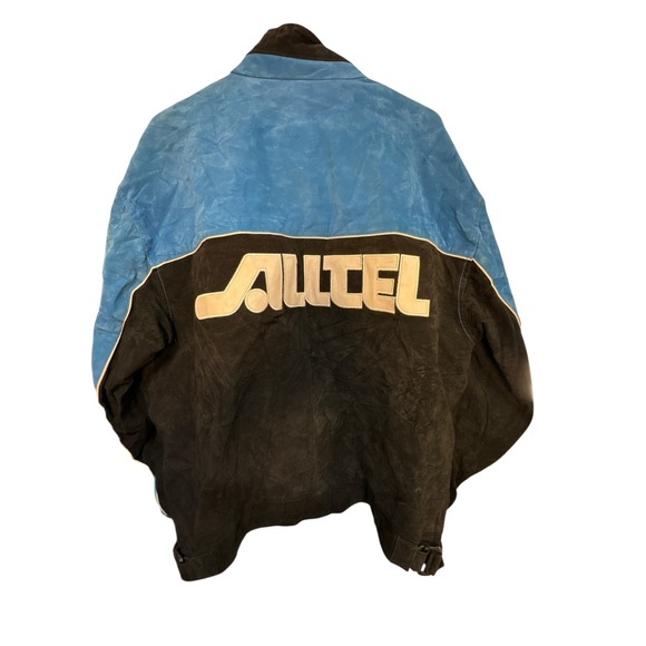 Vintage Y2K Ryan Newman Alltel NASCAR Suede Wilson Leather Racing Jacket XL - Picture 2 of 7
